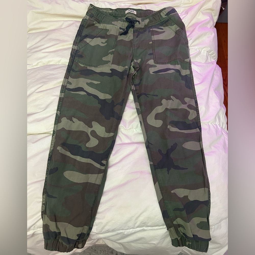 TNA army print joggers